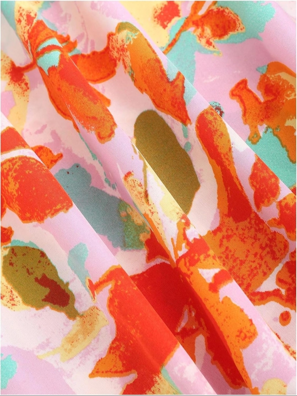 Cider Floral Tie-Shoulder Maxi Dress in Red, Pink & Aqua - Picture 4 of 4